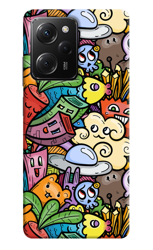 Veggie Doodle Poco X5 Pro 5G Hard Case Back Cover by Casekaro