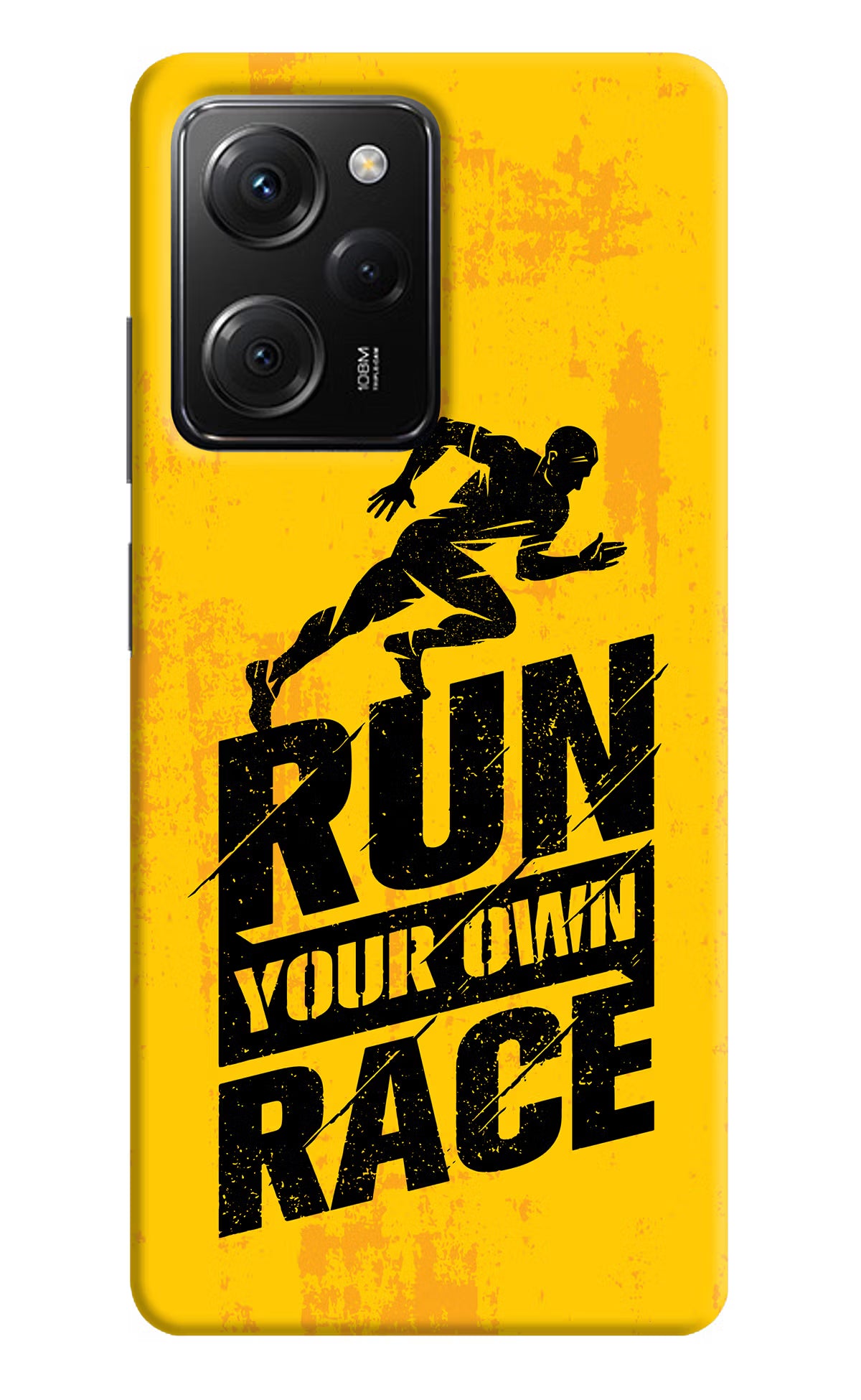 Run Your Own Race Poco X5 Pro 5G Hard Case Back Cover by Casekaro