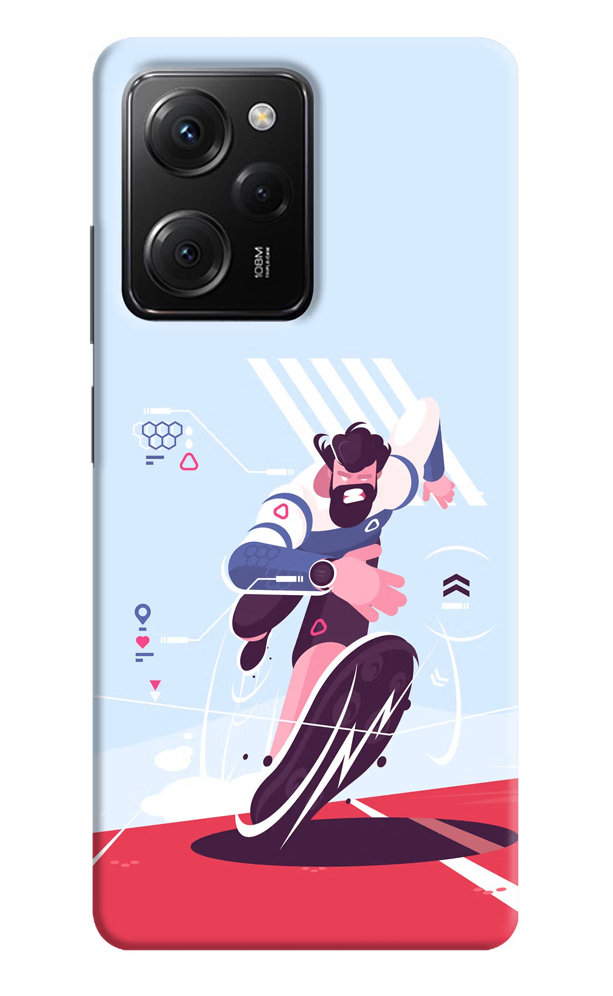 Run Pro Poco X5 Pro 5G Hard Case Back Cover by Casekaro