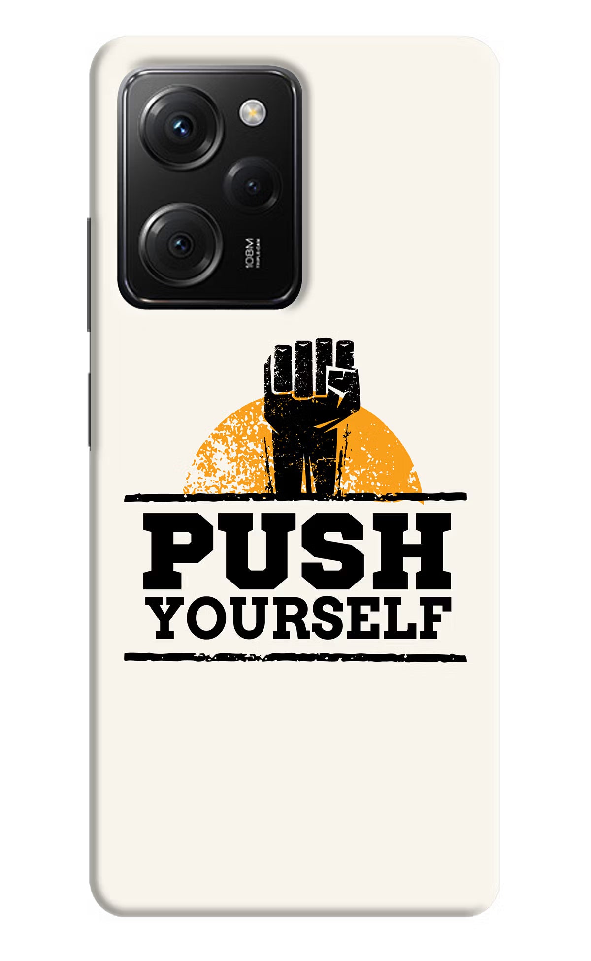Push Yourself Poco X5 Pro 5G Hard Case Back Cover by Casekaro