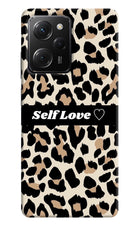 Leopard Print Self Love Poco X5 Pro 5G Hard Case Back Cover by Casekaro