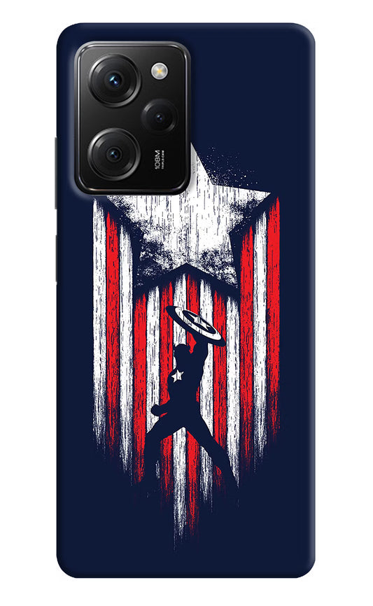 Captain America Marvel Art Poco X5 Pro 5G Hard Case Back Cover by Casekaro