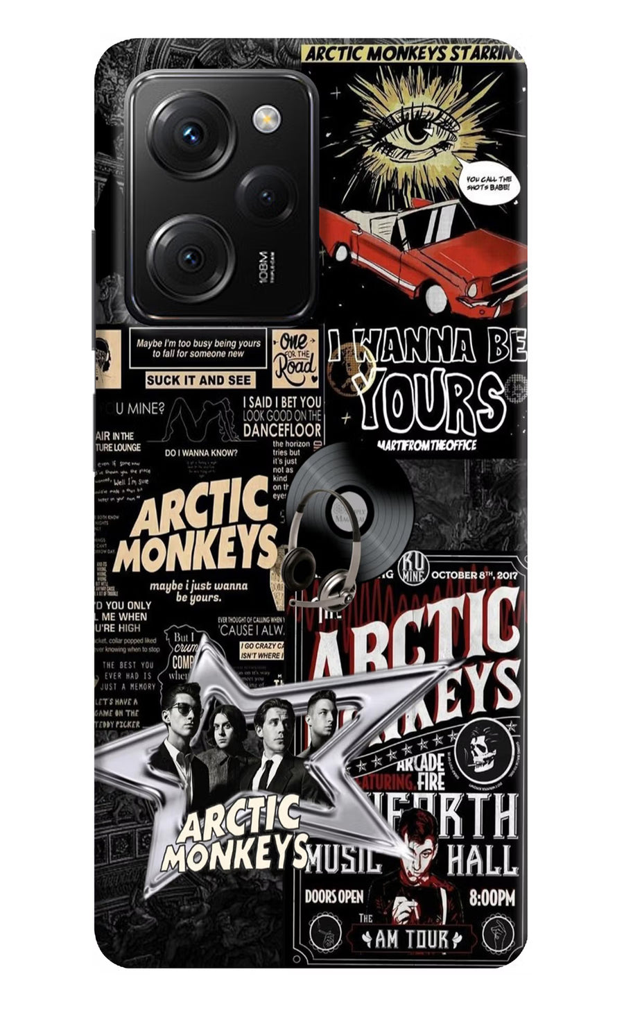 Arctic Monkeys Poco X5 Pro 5G Back Cover, Hard case