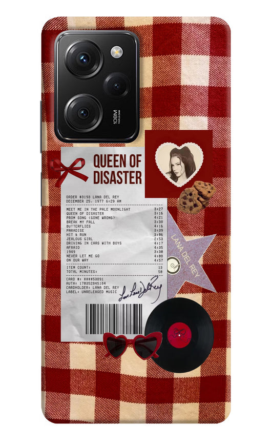 Queen of Disaster Poco X5 Pro 5G Hard Case Back Cover by Casekaro