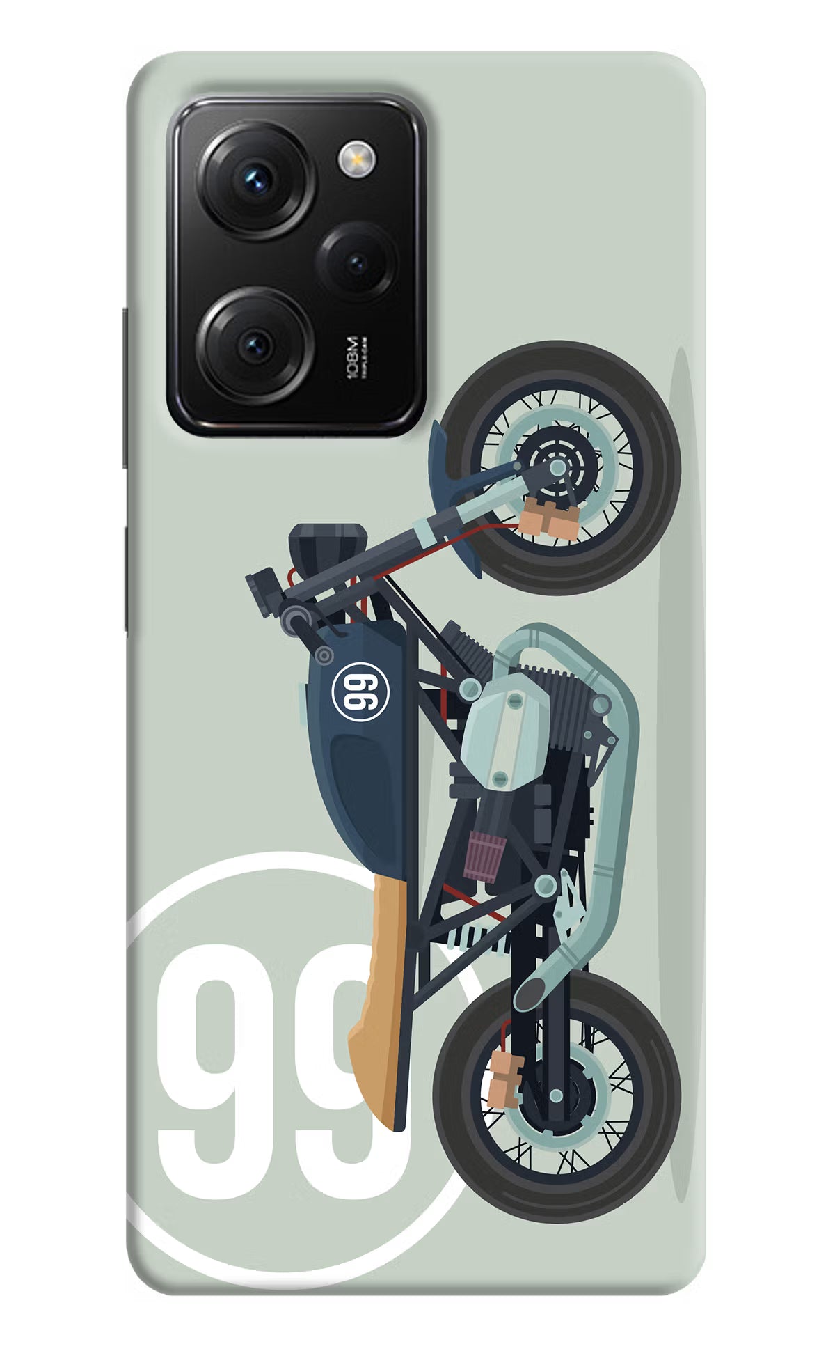 Classic Cafe Racer 99 Poco X5 Pro 5G Hard Case Back Cover by Casekaro