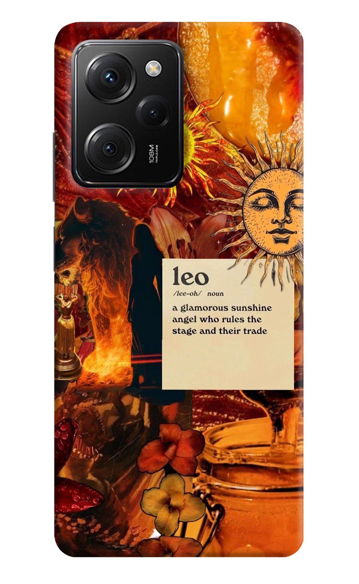 Leo Zodiac Poco X5 Pro 5G Hard Case Back Cover by Casekaro