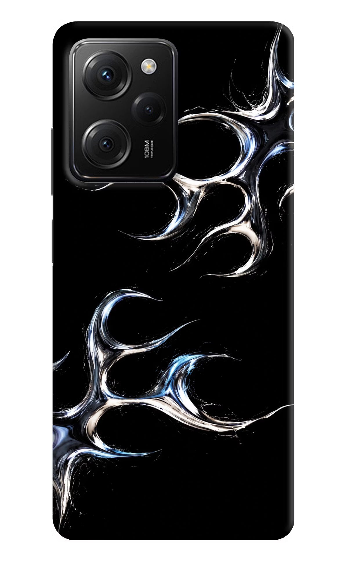 Chrome Tribal Poco X5 Pro 5G Hard Case Back Cover by Casekaro
