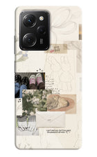 Soft Aesthetic Poco X5 Pro 5G Hard Case Back Cover by Casekaro