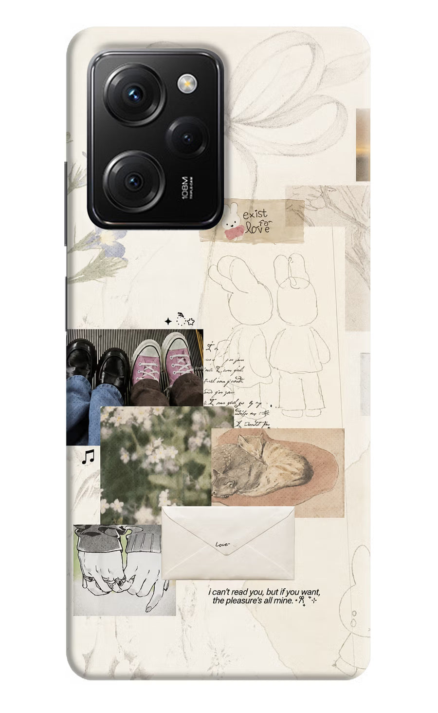 Soft Aesthetic Poco X5 Pro 5G Back Cover, Hard case
