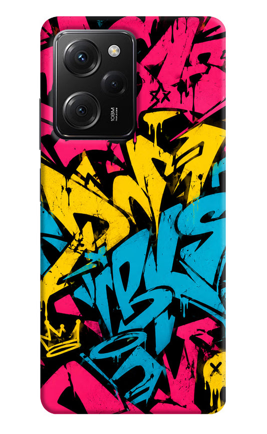 Graffiti Vibe Poco X5 Pro 5G Hard Case Back Cover by Casekaro