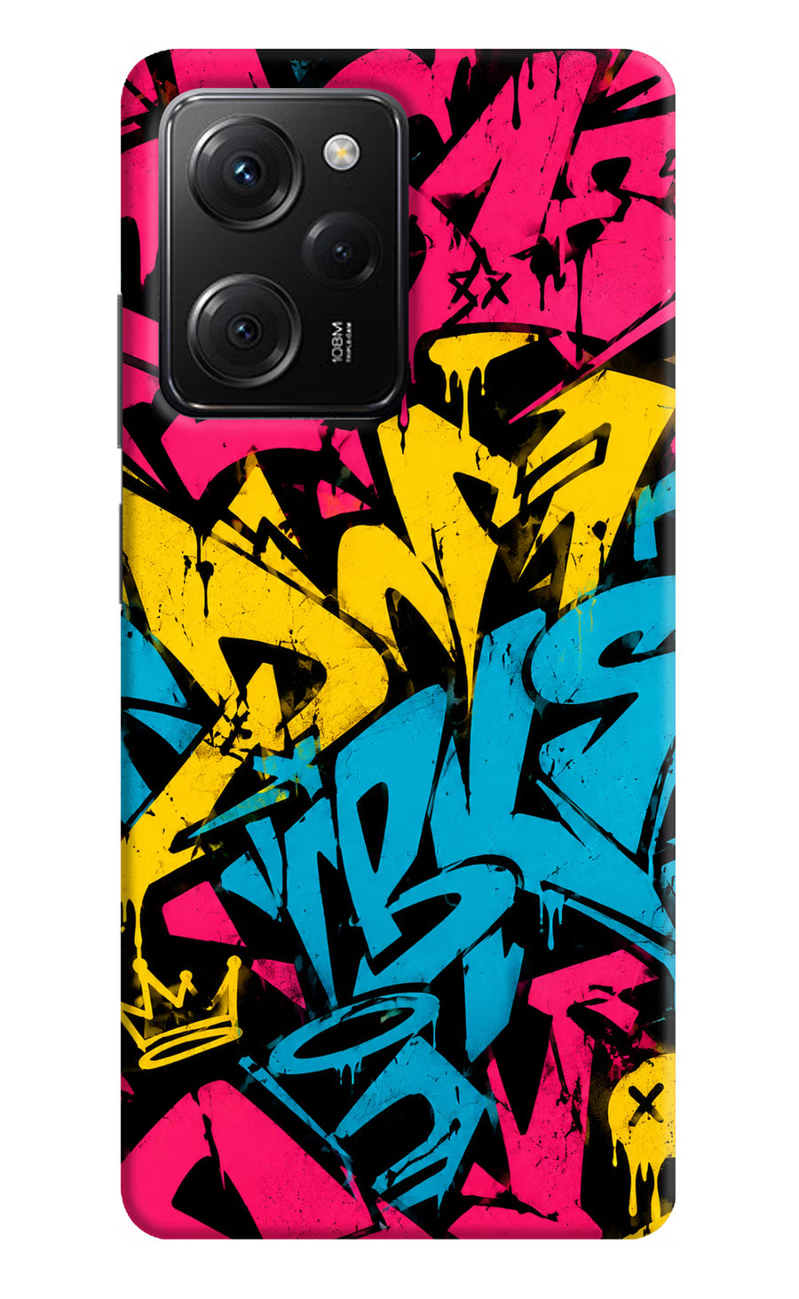 Graffiti Vibe Poco X5 Pro 5G Back Cover, Hard case