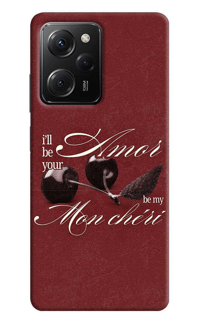 Velvet Cherry Poco X5 Pro 5G Hard Case Back Cover by Casekaro