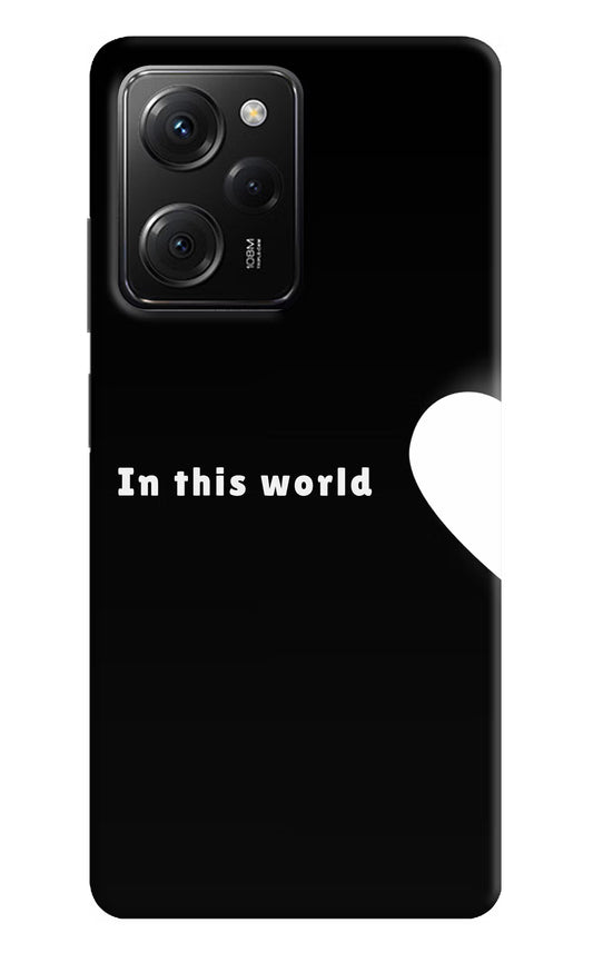 This World Poco X5 Pro 5G Hard Case Back Cover by Casekaro