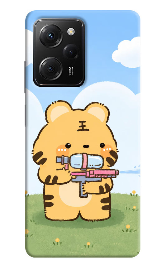 Tiger Treat Poco X5 Pro 5G Hard Case Back Cover by Casekaro