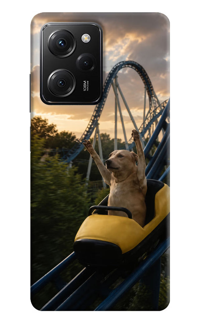 Rollercoaster Dog Poco X5 Pro 5G Hard Case Back Cover by Casekaro