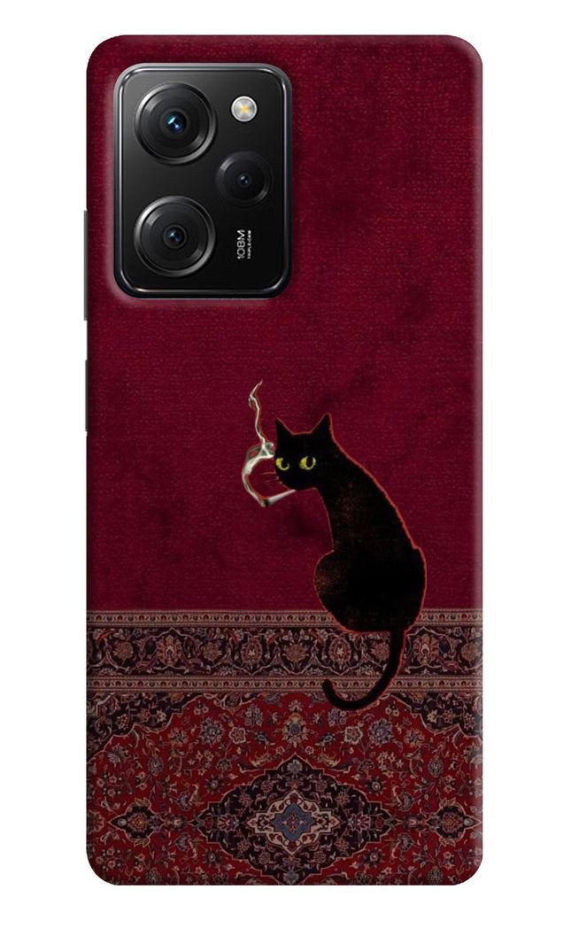 Midnight Cat Poco X5 Pro 5G Hard Case Back Cover by Casekaro