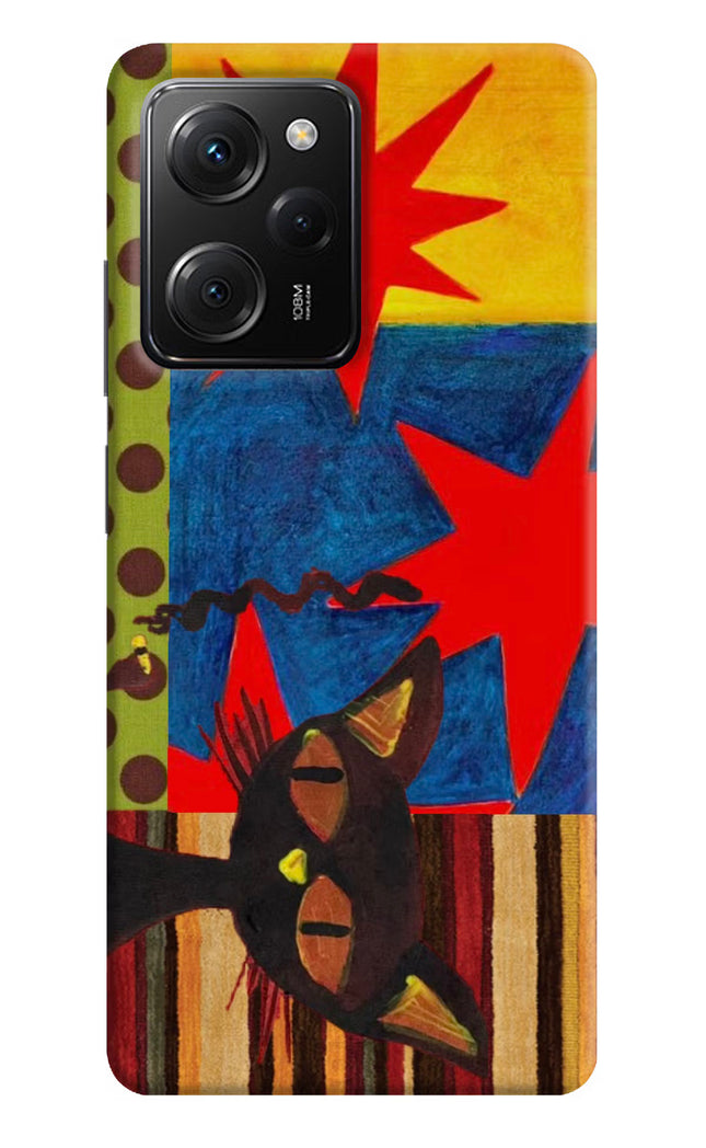 Pop Cat Poco X5 Pro 5G Hard Case Back Cover by Casekaro