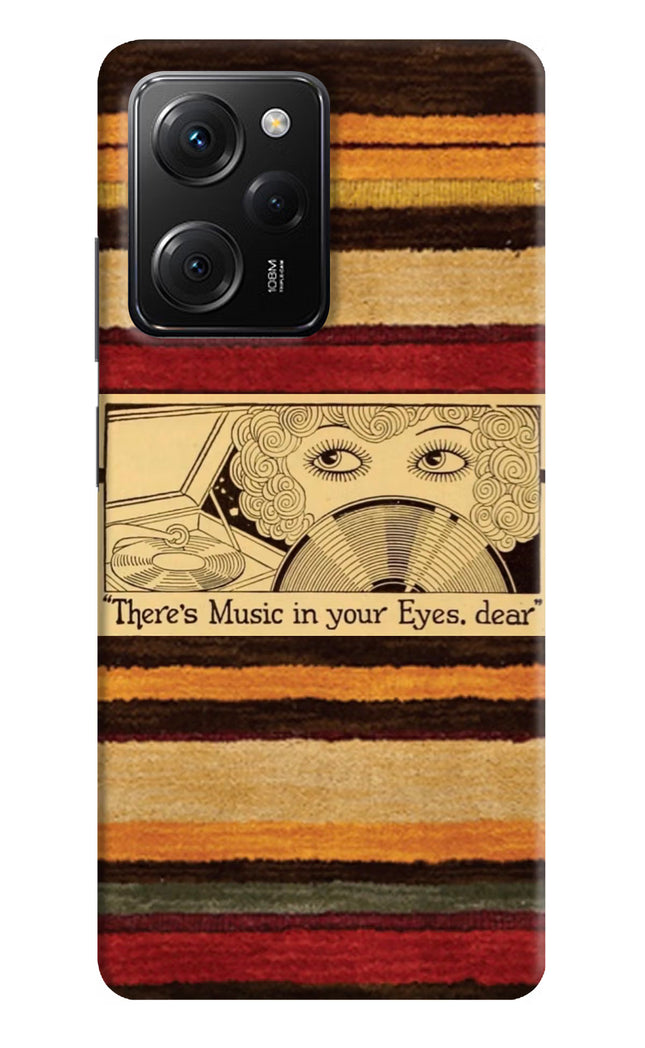Vinyl Stripes Poco X5 Pro 5G Hard Case Back Cover by Casekaro