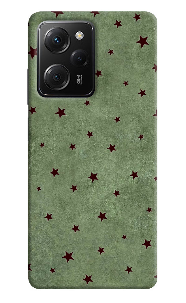 Green Stars Poco X5 Pro 5G Hard Case Back Cover by Casekaro
