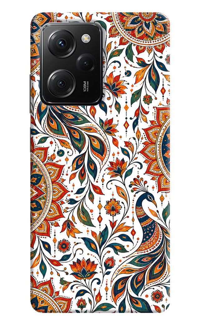 White Mayura Poco X5 Pro 5G Hard Case Back Cover by Casekaro