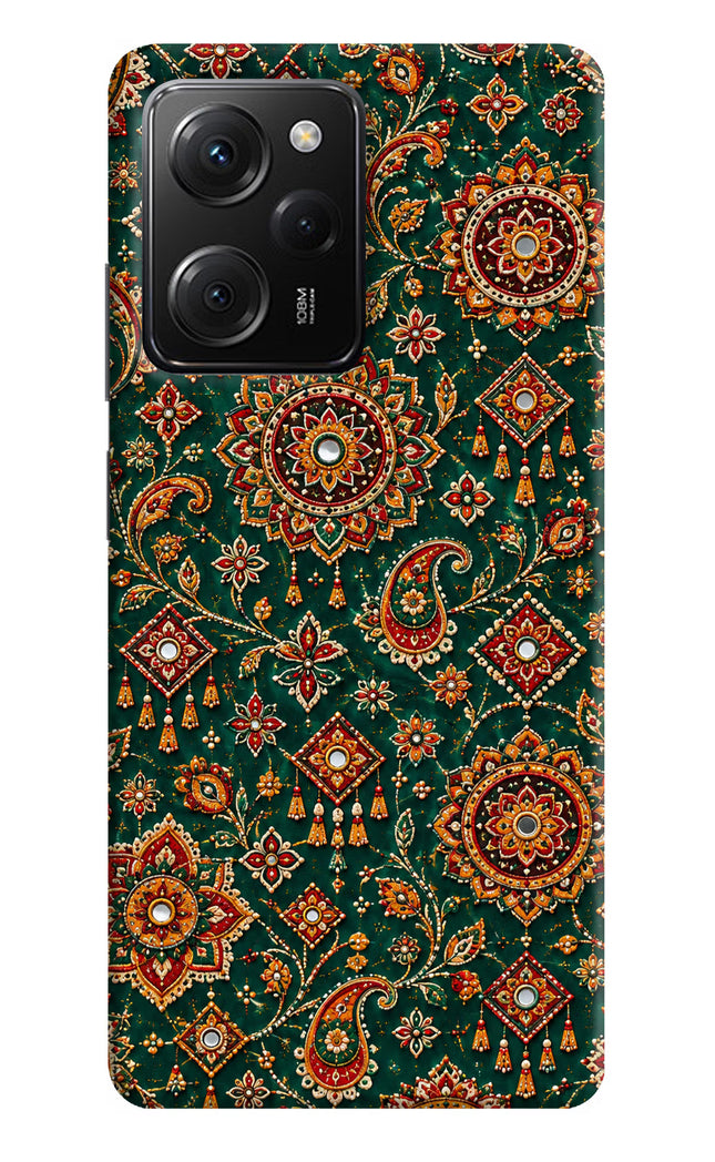 Green Pataka Poco X5 Pro 5G Hard Case Back Cover by Casekaro