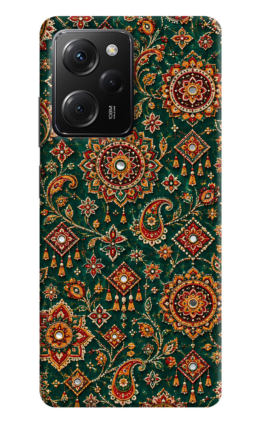 Green Pataka Poco X5 Pro 5G Back Cover, Hard case