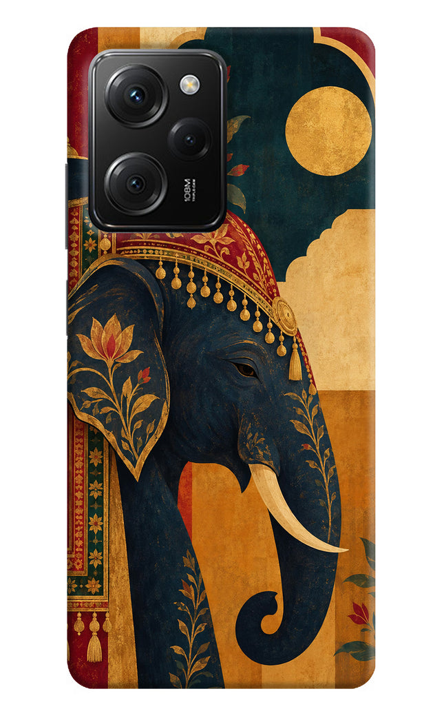 Royal Elephant Poco X5 Pro 5G Hard Case Back Cover by Casekaro