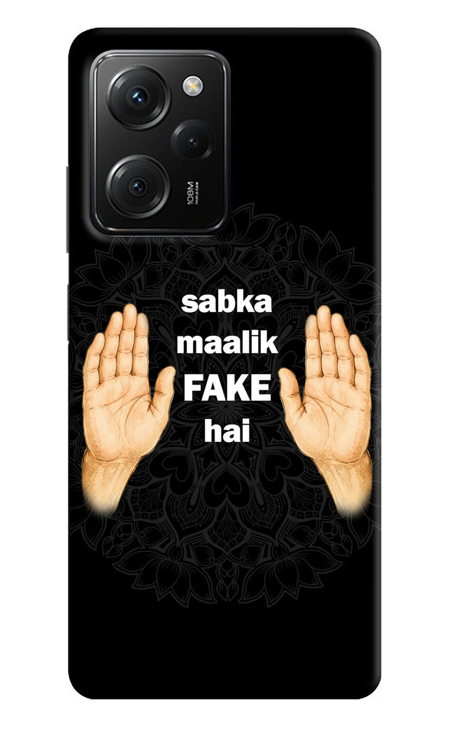 Sabka Malik Fake Poco X5 Pro 5G Hard Case Back Cover by Casekaro