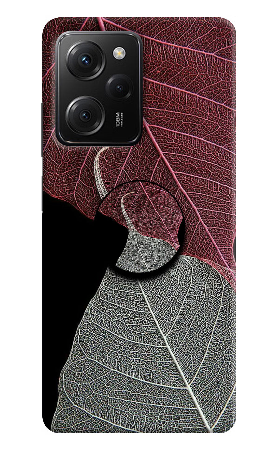 Leaf Pattern Poco X5 Pro 5G Pop Case, Hard case