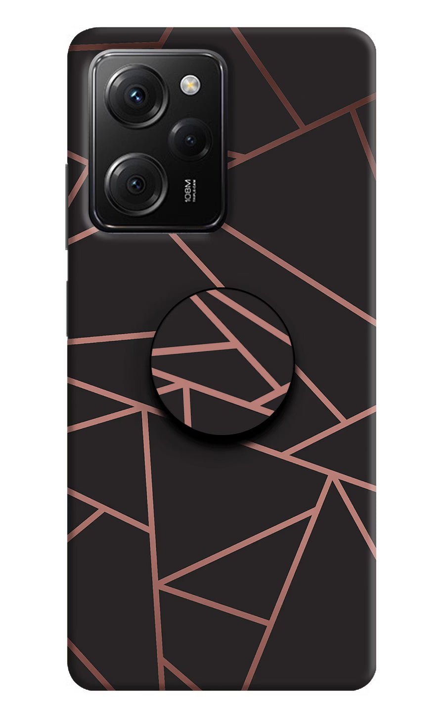 Geometric Pattern Poco X5 Pro 5G Pop Case, Hard case