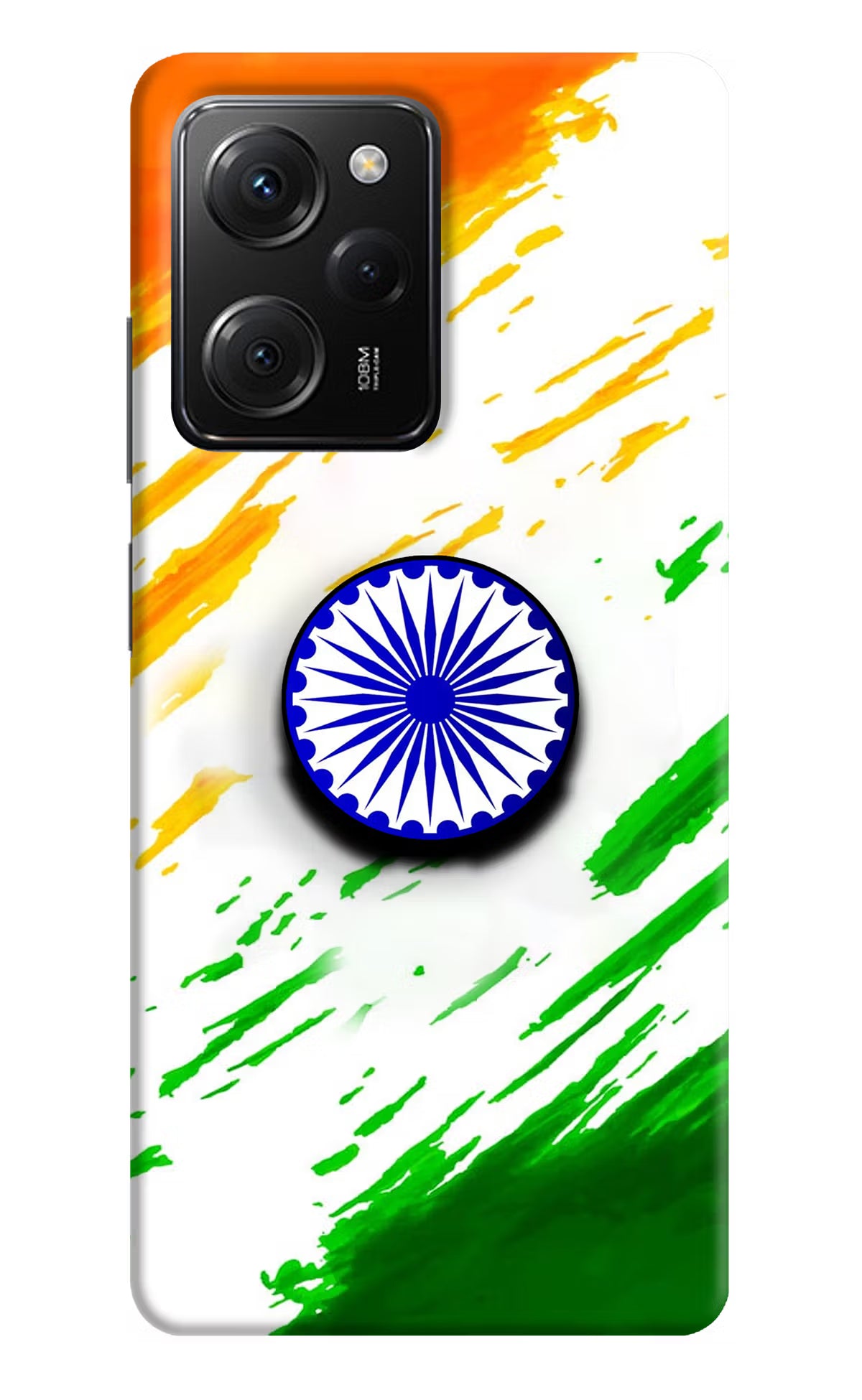 Indian Flag Ashoka Chakra Poco X5 Pro 5G Pop Case by Casekaro