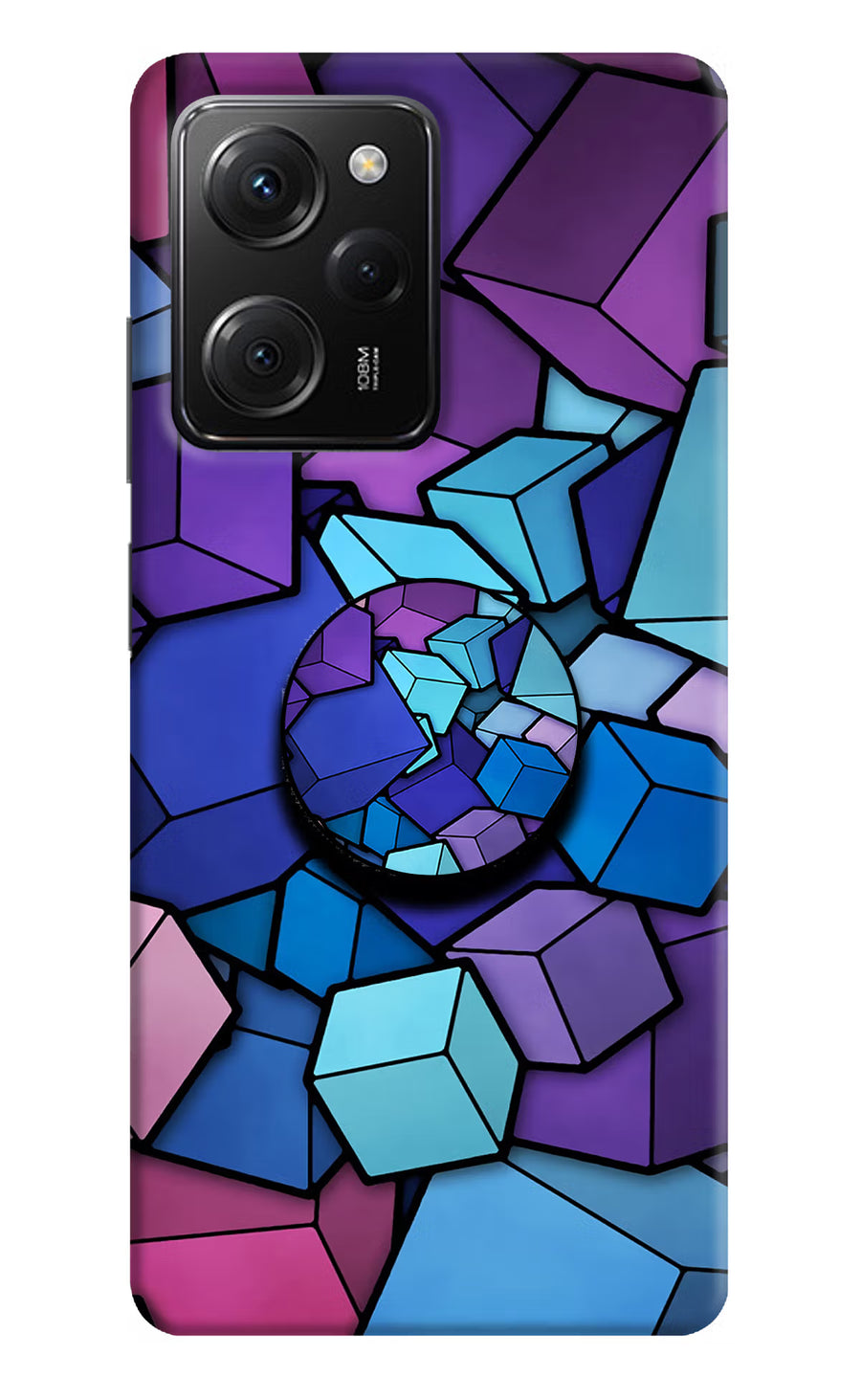 Cubic Abstract Poco X5 Pro 5G Pop Case, Hard case