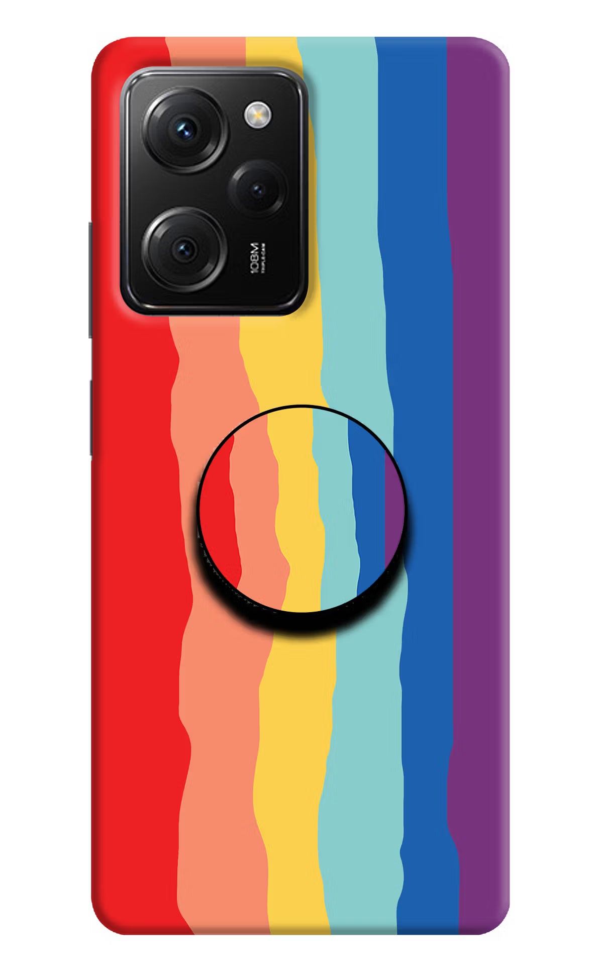 Rainbow Poco X5 Pro 5G Pop Case by Casekaro