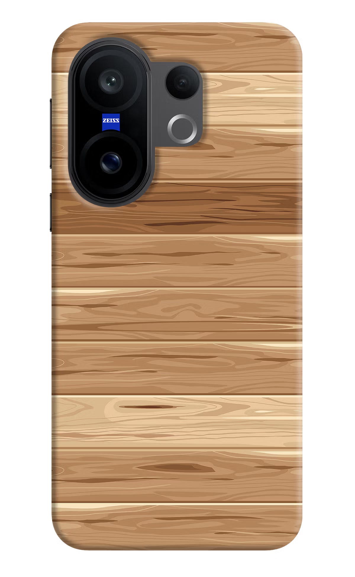 Wooden Vector Vivo X200 FE Hard Case Back Cover by Casekaro