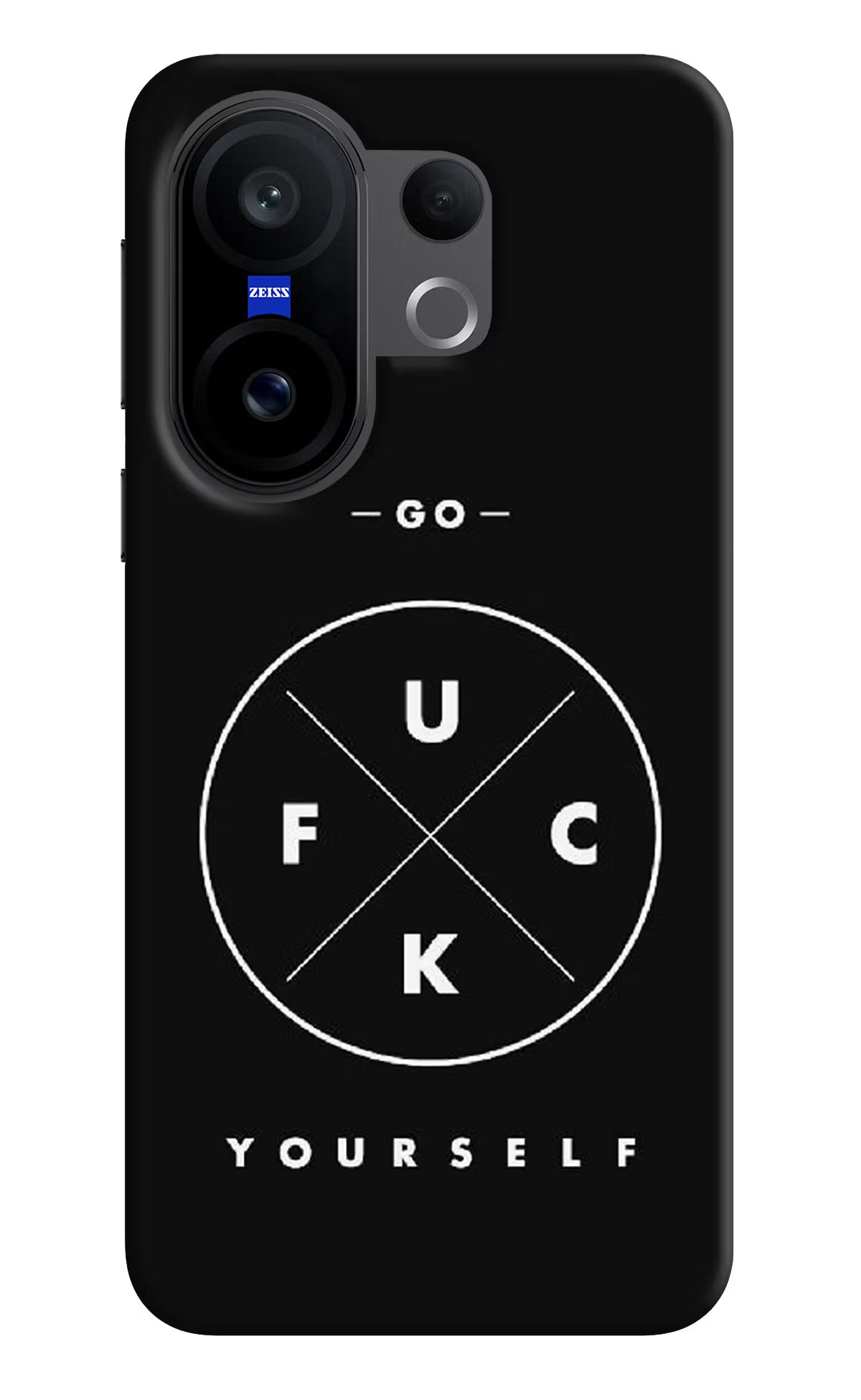 Go Fuck Yourself Vivo X200 FE Hard Case Back Cover by Casekaro