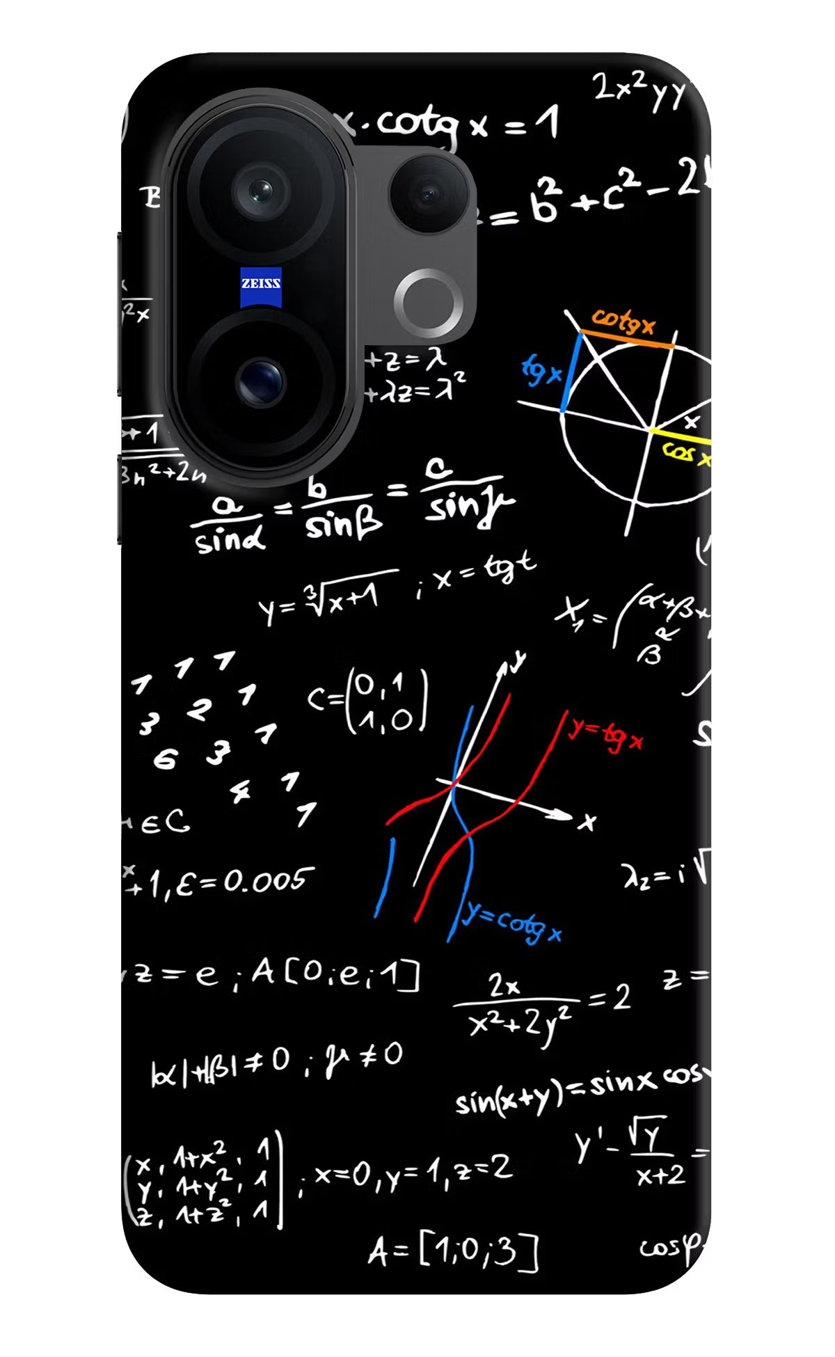 Mathematics Formula Vivo X200 FE Hard Case Back Cover by Casekaro