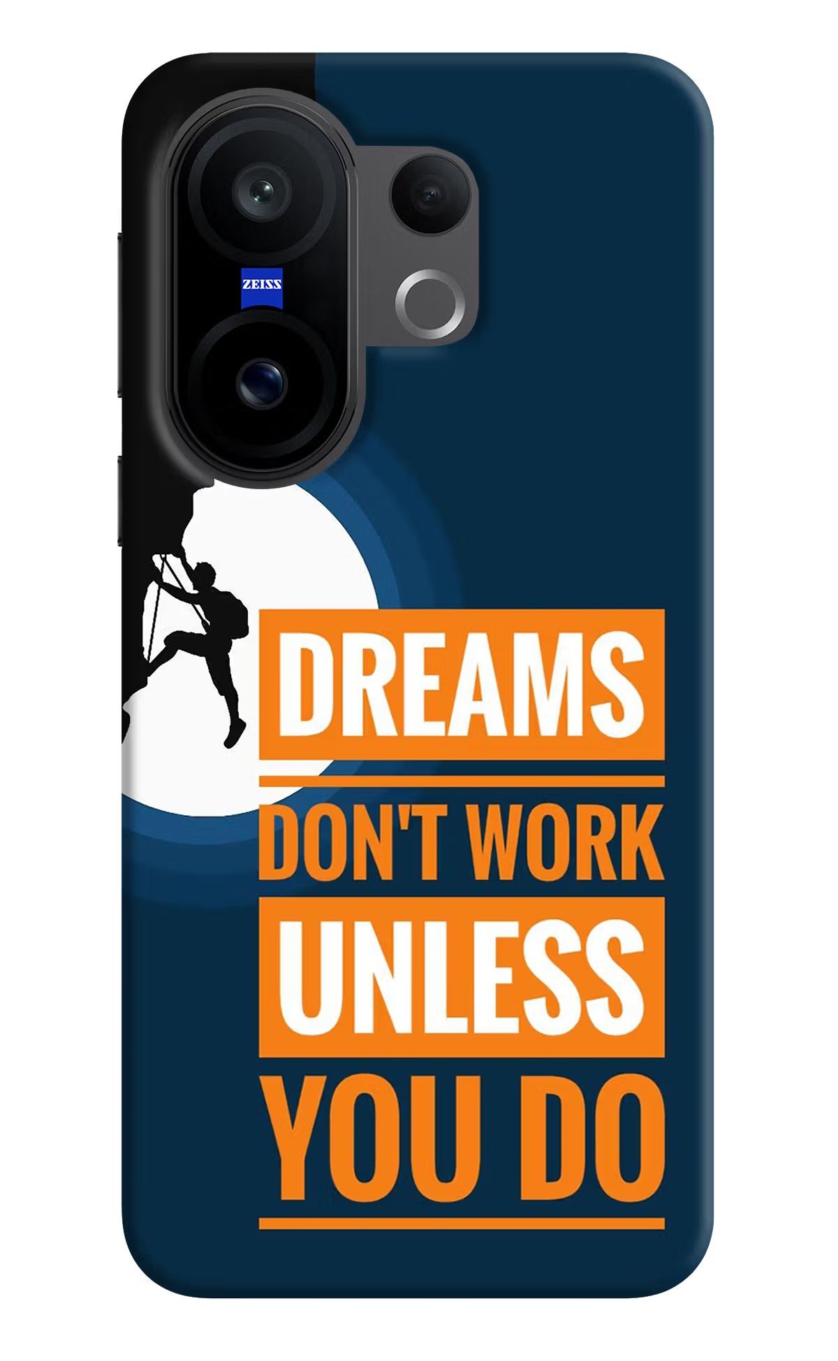 Dreams Don’T Work Unless You Do Vivo X200 FE Hard Case Back Cover by Casekaro