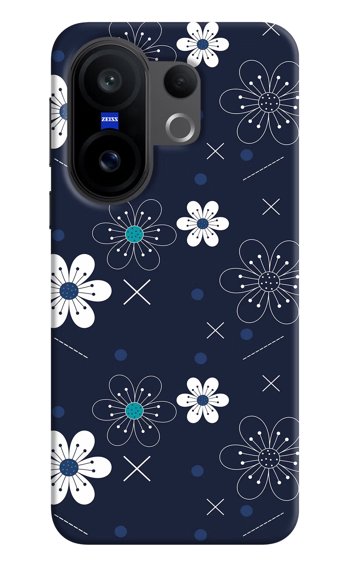 Flowers Vivo X200 FE Hard Case Back Cover by Casekaro