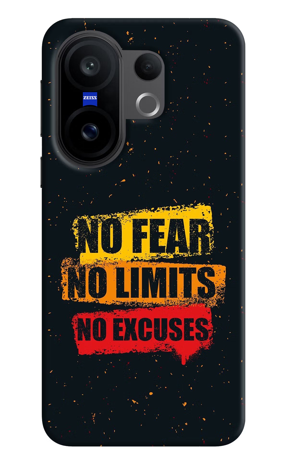 No Fear No Limits No Excuse Vivo X200 FE Hard Case Back Cover by Casekaro