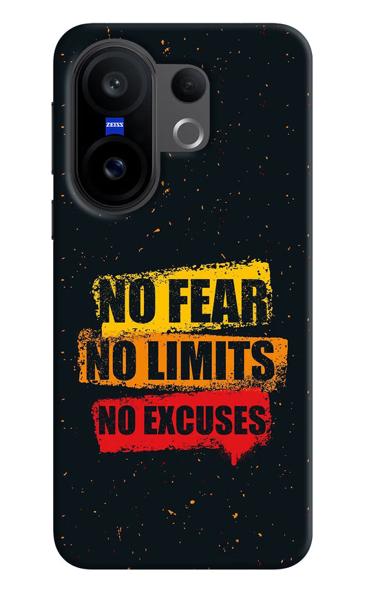 No Fear No Limits No Excuse Vivo X200 FE Hard Case Back Cover by Casekaro