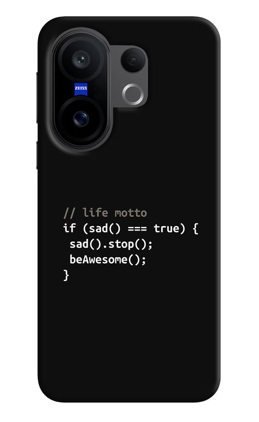 Life Motto Code Vivo X200 FE Hard Case Back Cover by Casekaro