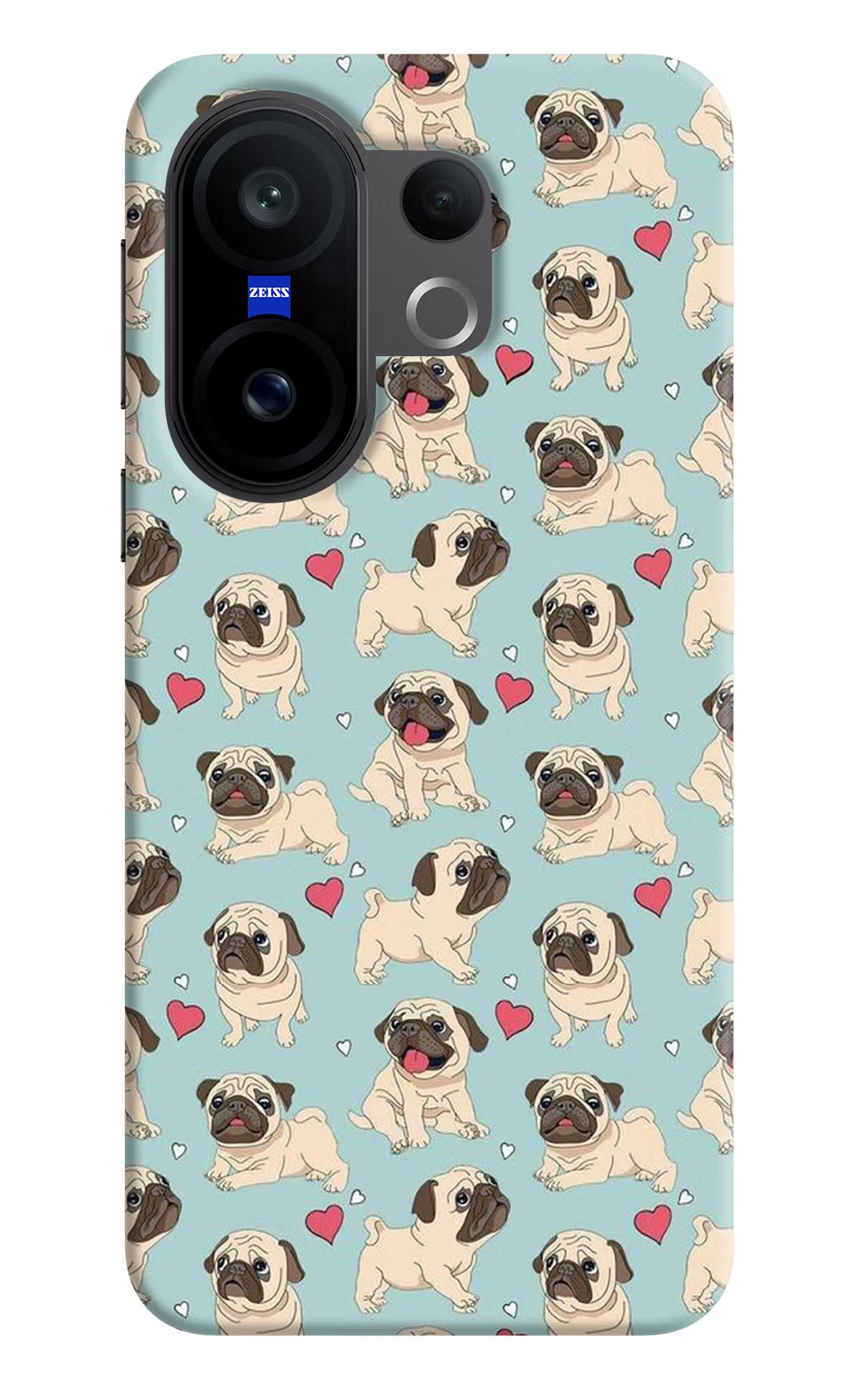 Pug Dog Vivo X200 FE Hard Case Back Cover by Casekaro