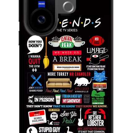 FRIENDS Vivo X200 FE Hard Case Back Cover by Casekaro