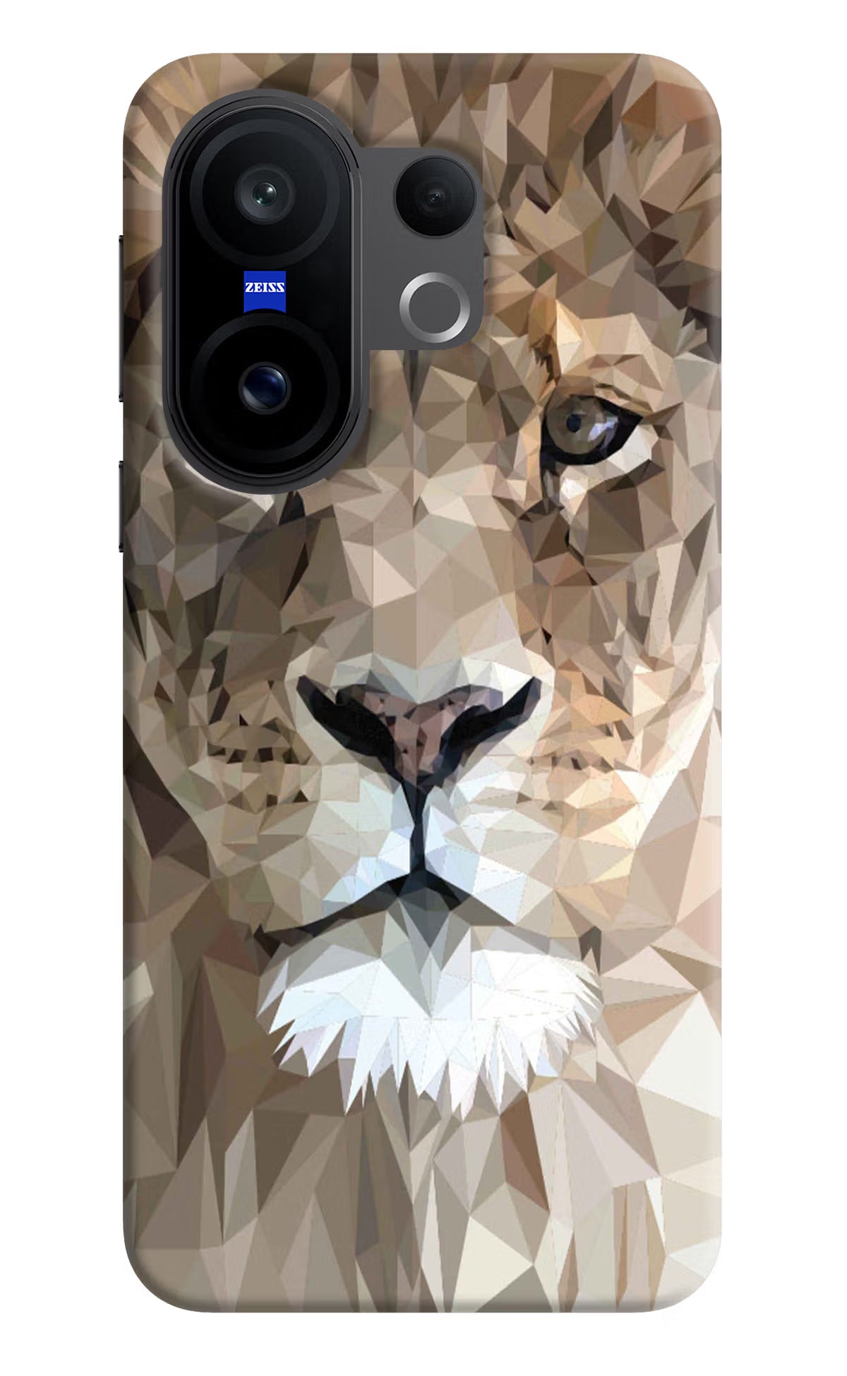 Lion Art Vivo X200 FE Hard Case Back Cover by Casekaro