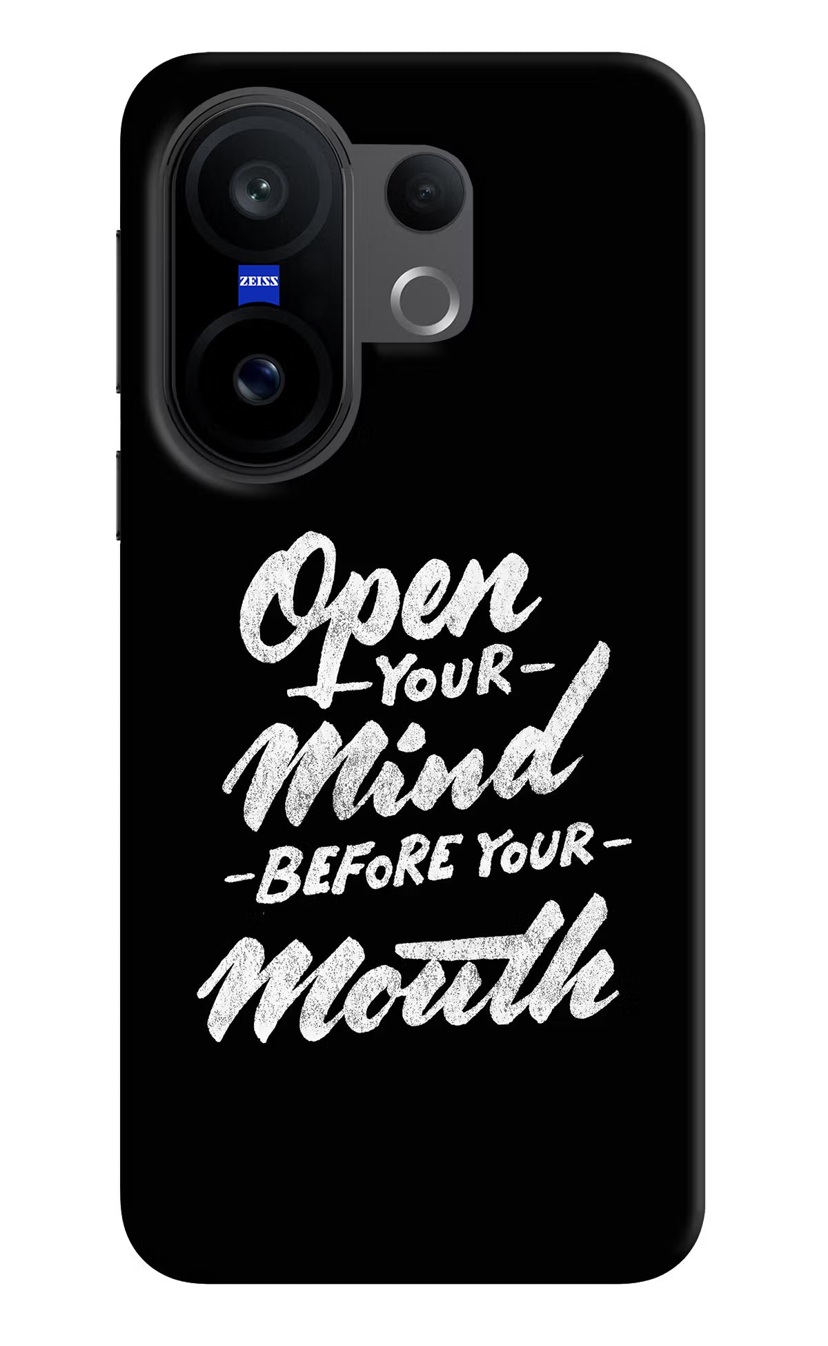 Open Your Mind Before Your Mouth Vivo X200 FE Hard Case Back Cover by Casekaro