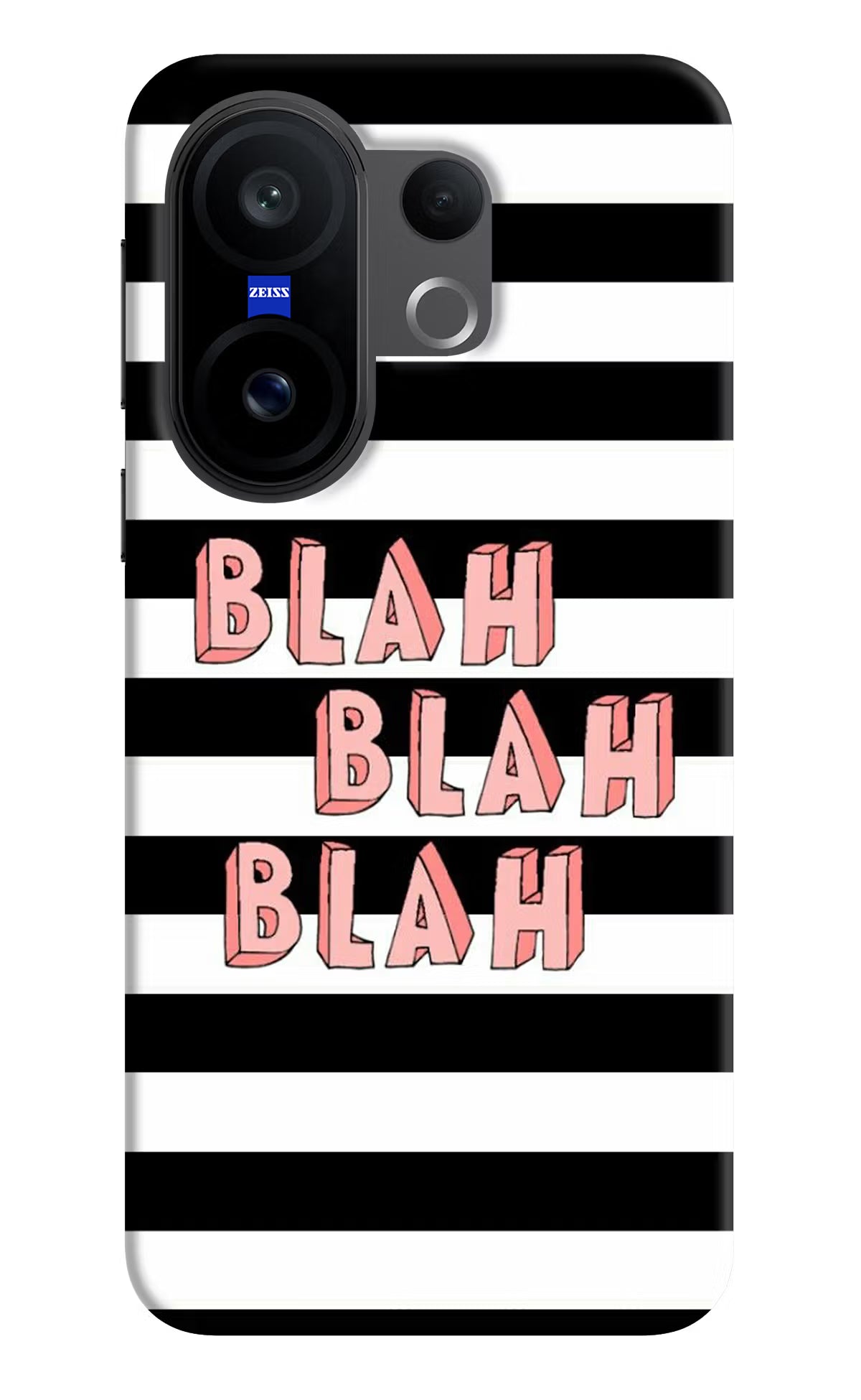 Blah Blah Blah Vivo X200 FE Hard Case Back Cover by Casekaro