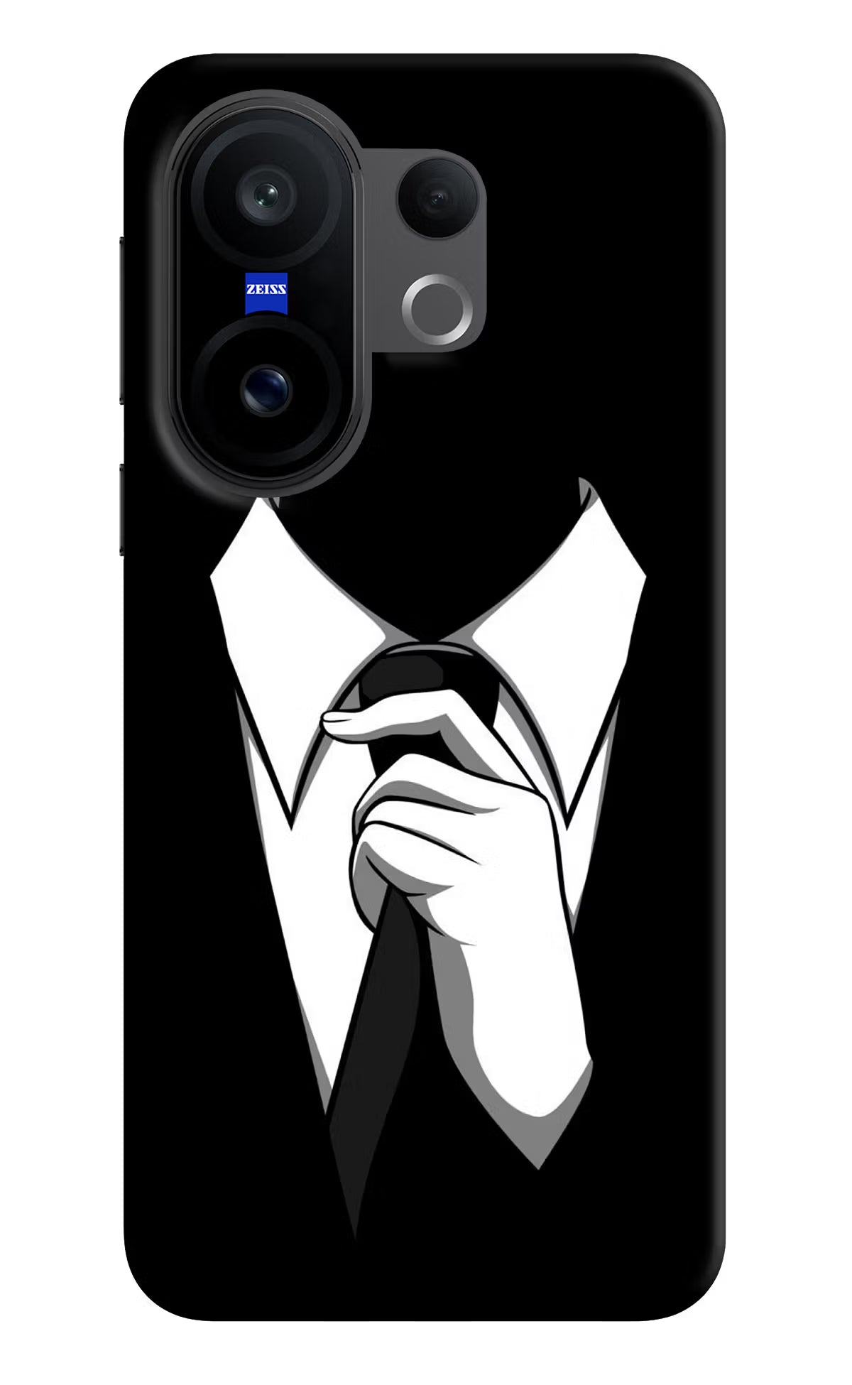 Black Tie Vivo X200 FE Hard Case Back Cover by Casekaro