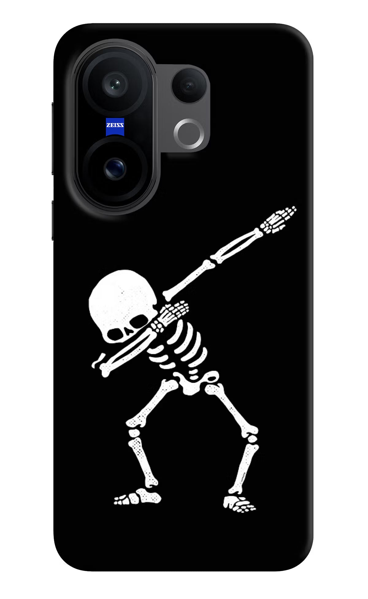Dabbing Skeleton Art Vivo X200 FE Hard Case Back Cover by Casekaro