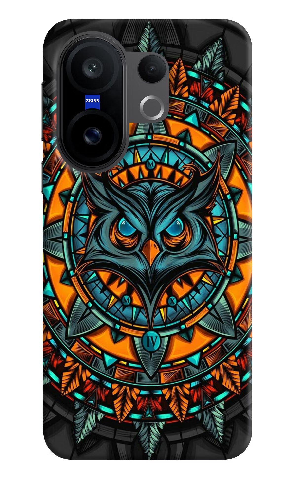 Angry Owl Art Vivo X200 FE Hard Case Back Cover by Casekaro