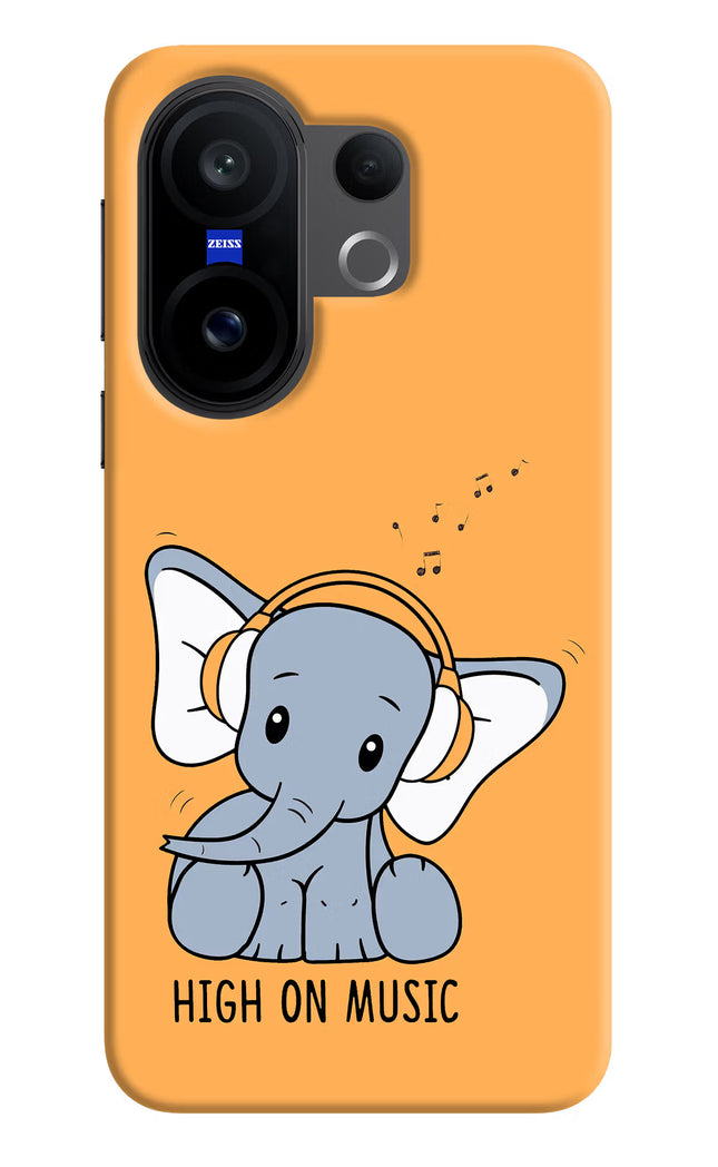 High On Music Vivo X200 FE Hard Case Back Cover by Casekaro